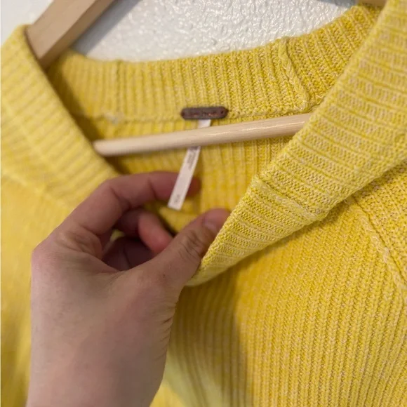 Free People Bright Yellow Turtleneck Sweater - Picture 7 of 11